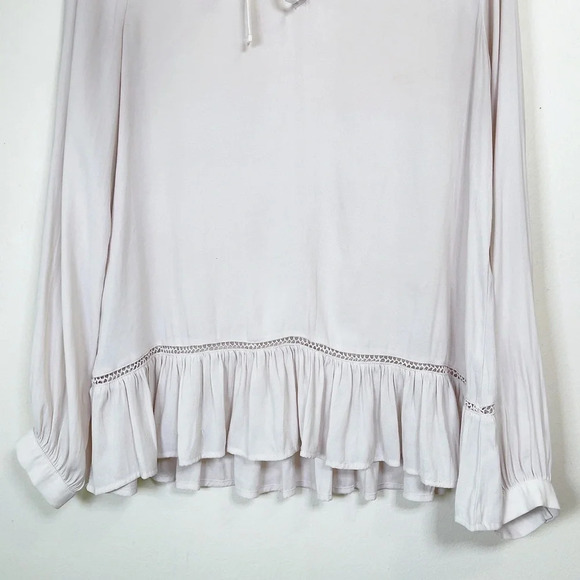 RO&DE | CANYON RUFFLE  NECK BLOUSE IN CREAM COLOR - Picture 5 of 16